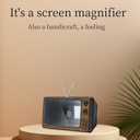 12" Screen Magnifier for Cell Phone, 3D HD Phone Screen Magnifier for Movies, Videos and Games, Retro TV Phone Magnifier for All Smartphones