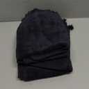 6 Pack - Hemmed Fringed Reversible Fingertip Terry Towel (Size 11" W x 18" L), Cotton (Black) Promotional Priced