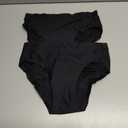 EcoPeriod Period Underwear for Women Heavy Flow Leakproof Menstrual Underwear Seamless Period Panties (Black, S)