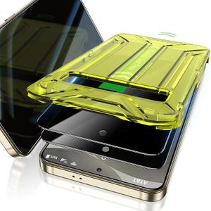 Fotbor for Samsung Galaxy S24 28 Privacy Screen Protector with [3s Installation Frame], Case Friendly 9H+ Tempered Glass 2Pack
