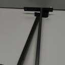 AddGrace Closet Rod Bracket Heavy Duty Shelf Brackets 12 Inch Black Wall Mounted Closet Rod Support with Pole Holder Industrial Iron Shelving Supports with Hook (2 Pack)