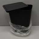 TIPGO Bathroom Trash Can with Lid, 10 Liter/ 2.6 Gallon Slim Garbage Can, Small Trash Bin Waste Basket with Pop-Up Lid for Kitchen, Bedroom, Living Room, Office (Black)