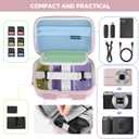 TAAOKA Digital Camera Case, Waterproof & Protective Small Camera Bag with 2 Carrying Ways, Lightweight camera sling bag for PowerShot ELPH 180/190 / Sony DSCW800/DSCW830 - Pink, 7x4.7x3.5 inches