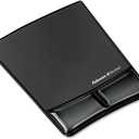 Fellowes MICROBAN Gel Mouse Pad Wrist Support - Black (9182301)