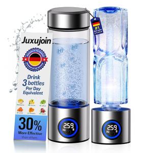 2026 Upgrade Hydrogen Water Bottle Generator, Portable Hydrogen Water Ionizer Machine【6000PPB High Concentration】【Precision 0 leakage】Rechargeable Rapid Hydrogen Boost, for Home Office Travel Fitness