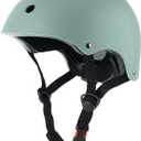 Skateboard Bike Helmet, Lightweight Adjustable, Multi-Sport for Bicycle Skate Scooter, 3 Sizes for Adult Youth & Kids, Matte Misty Blue, Medium: 54-57 cm / 21.3"-22.4"