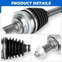TadaMark Front Left CV Axle Shaft Assembly, Automatic Transmission Only