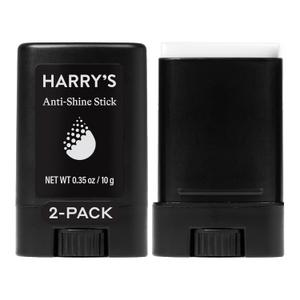 Harry's Anti-Shine Stick for Oily Skin - (2 Pack) 0.35 oz - Controls and Absorbs Oil for Matte Finish - Facial Skin Care for Men
