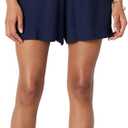 Amazon Essentials Women's High-Rise Relaxed-Fit Fluid Twill Pull-On Shorts (Shirt Sold Separately) (Navy) XL