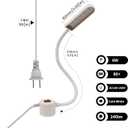 Bonlux Sewing Machine Light, 30 LEDs Flexible Gooseneck Work Light with Magnetic Mounting Base, 6W Portable Work Lamp for Workbench Lathe Drill Presses, Daylight 6000K (2-Pack)