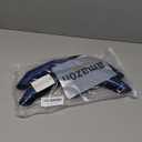 Carbon Fiber Steering Wheel Cover with Anti-Slip Lining and Segmented Design 2pcs Universal Steering Wheel Protector for Men and Women, Car Interior Accessory (Blue)