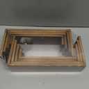2 Set Wooden Tiered Risers Display Stands for Vendor Events,Stackable Wood Cupcake Display Stand,Farmhouse Decor Wood Dessert Table Display Set,Vendor Booth Display Items,Food Display Risers for Party