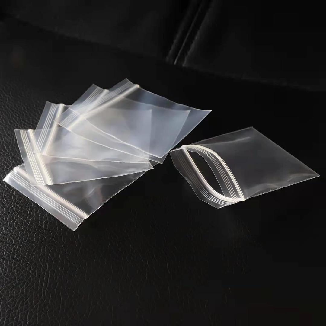 JINYONBAG Mini Plastic Bags, 400pcs 2" x 2" Transparent Reusable Zipper Storage Bags for Jewelry, Candy, Coins