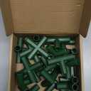 20PCS Fitting 0.43 Inch 11mm 4 Types Stable Support Heavy Duty Greenhouse Frame Building Connector Suitable for Grape Trellis Sunscreen Shed Gardening Plant Stakes for Flower and Greenhouse Frames