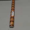 Arthome 17''x120'' Wood Slat Wallpaper, Peel and Stick Self Adhesive Wood Wallpaper PVC Vinyl Decorative Removable Wallpaper Waterproof Faux Wood Grating Stripe Contact Paper for Living Room Bedroom (Brown)