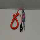 Heavy Duty 3-48V Automotive Circuit Tester with Backlit Digital LCD Voltage Display, DC Test Light with 140 Inch Extended Spring Wire, Car Truck Battery Tester with Stainless Probe