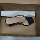 The Drop Women's Avery Square Toe Two Strap High Heeled Sandal (Size 8.5, Black)