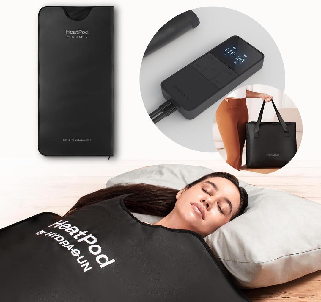 HYDRAGUN HeatPod Infrared Sauna Blanket for Well-Being and Detox - Relax Your Body & Mind - Personal Sauna, Portable Sauna for Home, Full Body
