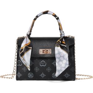 Small Crossbody Handbags Top Handle Wallet Retro Print Underarm Shoulder Bag Handbag Magnetic Lock Removable Shoulder Strap