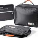 Relime Apex Series Vacuum Bags for Travel Luggage, 180° Open, Reusable Compression Bags for Carry On Suitcases and Backpack, Vacuum Seal Packing Cube for Cloth (2Large No Pump)