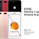 ULAK Compatible with iPhone 8 Plus/7 Plus Wallet Case for Women Girls, Premium PU Leather Flip Cover with Card Holders, Kickstand Feature Protective Purse Case 5.5 Inch,Floral