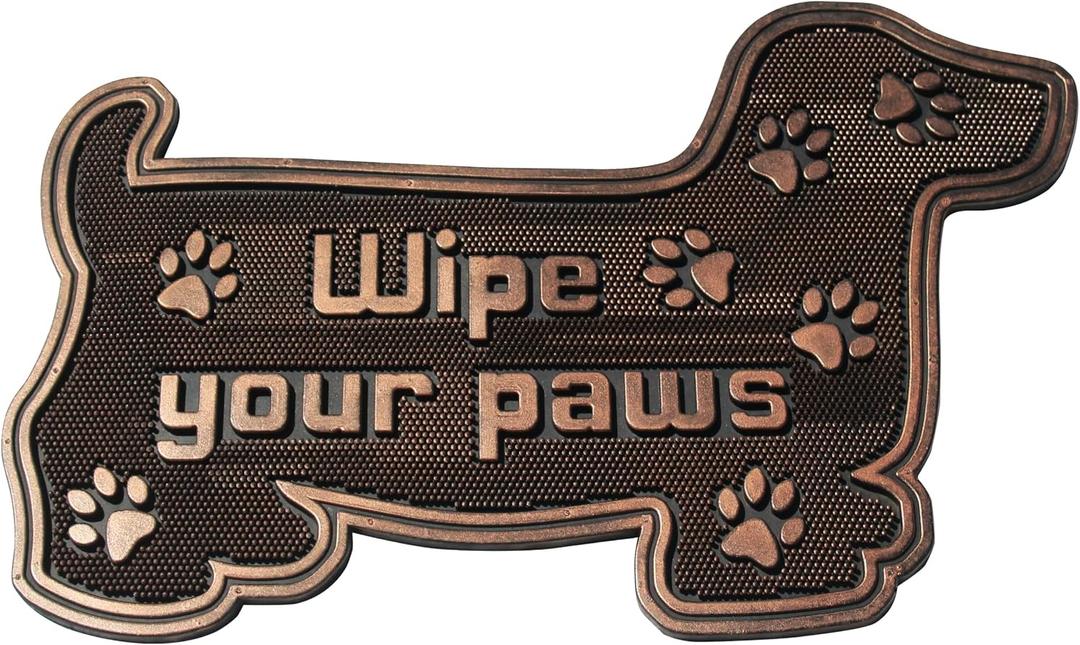 A1HC Rubber Welcome Doormat for Outdoor Indoor Entrance, Non-Slip Backing Front Door Mat for High Traffic Area Use, Fun Designed Entrymat, 18"x30" Pin Mats