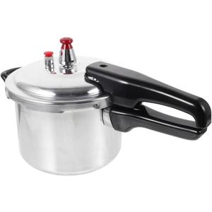 INOOMP High Pressure Cooker Composite Bottom Induction and Gas Compatible Safe Pressure Pot for Canning 2.7 Quart Sturdy Stainless Steel for Family Cooking