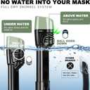 Odoland Snorkeling Packages, Full Face Snorkel Mask for Adults & Youth with Camera Mount, Adjustable Swim Fins, Anti-Fog Anti-Leak Diving Gear for Men Women Teens