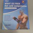 Hilph Wrist Ice Pack Wrap for Thumb & Hand & Arm with Large Extended Coverage, Reusable Carpal Tunnel & Tenosynovitis Ice Pack Hot & Cold Compress for Hand Pain, Arthritis, Swelling, Soft Lining