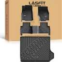 LASFIT Floor Mats for Jeep Grand Cherokee WL 2022-2025 2026 5-Seat (Include 4xe, NOT for L), All Weather TPE Custom Fit Car Mats Floor Liners Cargo Liner Cargo Mat Trunk Mat Black