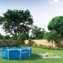 INTEX Metal Frame 10 ft x 30 in Above Ground Pool Set, Round Swimming Pool with Steel Frame, 330 GPH Cartridge Filter Pump, and Type H Filter Cartridge