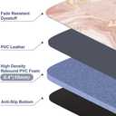 Mrcrypos Pink Gold Marble Kitchen Mats for Floor Set of 2 PVC Kitchen Rug Waterproof Cushioned Anti Fatigue Comfort Mat Non Slip Standing Mat Laundry Kitchen Accessories 17"x29"+17"x47"