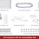 PureOptics LED Professional Push Wire Matter Certified Smart Under Cabinet Lighting Kit, Adjustable White and RGB LEDs, Works with Alexa, Apple Home, Google Home, (6) 12" Bars