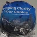 Ultra Clarity Cables Cat 6 Ethernet Cable 100 ft, Outdoor&Indoor 10Gbps Ethernet Cable, High Speed Cat6 Cable RJ45 LAN Internet Cable for Computer, Router, Modem, PS4/5, Xbox, Gaming - Black