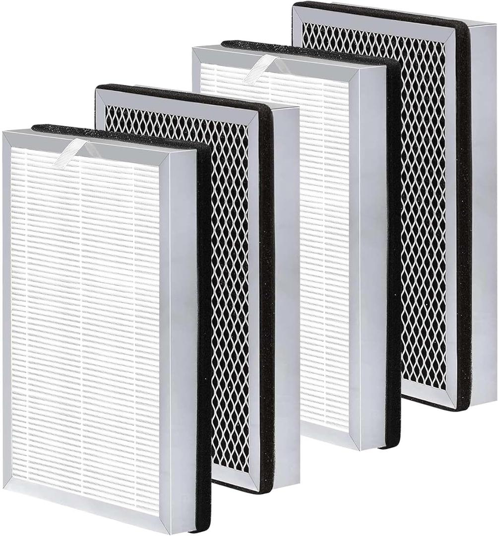 25 Replacement Filter Compatible with MA 25 Air Purifier S1/W1/B1 Medify Air Purifier Filter Replacement 3-in-1 Activated Carbon Filters 4 Pack MA-25 Replacement Filters (Standard Version)