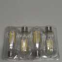 PARTPHONER LED Light Bulbs Dimmable Vintage Edison Bulb, E26 LED Bulb 60W Equivalent 720 Lumens, Neutral White 4000K, ST58 Antique LED Filament Bulb CRI 85+, Clear Glass, Pack of 4