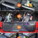 Savadicar 4 Pack Center Console Organizer, Interior Storage Accessories for 2011-2018 Jeep Wrangler JK JKU, Maximize in-car Space with ABS Storage Kits, Black