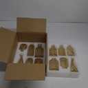 Amber Glass Bud Vases Set of 12, Gold Mini Flower Vase for Centerpieces, Small Vases in Bulk for Wedding Decorations, Vintage Vase for Table, Recepetion, Home Dcor