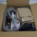 Dog Grooming Vacuum, Dog Grooming Kit 12kPa Suction Hair Remover Low Noise Pet Brush Vacuum Collects 99% Hair, 2L Dust Cup, 5 Proven Grooming Tools for Cats, Other Animals and Home Cleaning (White (Orange Handle))