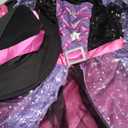 Spooktacular Creations Witch Costume Kids, Light Up Halloween Costumes Witch Dress with Hat and Broom for Girls, Sweet Wizard Set for Toddler Scary Halloween Themed Parties, Pink, M (Medium(8-10 yrs))