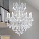 12-Light Crystal Maria Therese Luxury K9 Crystal Chandelier for Dining, Living Room, Bedroom, Entryway