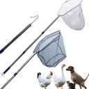 Stainless Steel Adjustable Chicken net Traps-Poultry catching nets, Fishing nets with Handles, Bird nets for Chicken coop, Chicken Traps with Handles, Fishing nets with Handles