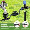 65.6FT Drip Irrigation Kit Quick-Connect Plant Watering System 1/4" Blank Distribution Tubing DIY Automatic Irrigation Equipment Set for Garden Greenhouse Flower Bed Patio Lawn Raised Plants Vegetable