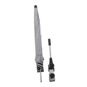 BESPORTBLE Pushchair Parasol Umbrella UV Protection Canopy for Strollers Buggies Outdoor Use Breathable Mesh Side Durable Elastic Cloth Grey Color