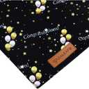 Realeaf Graduation Dog Bandanas 2 Pack, Reversible Pet Scarf for Boy and Girl, Premium Durable Fabric, Holiday Bandana for Small Medium Large and XLarge Dogs (Graduation, X-Large)