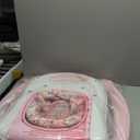 5 in 1 Foldable Baby Walker, Activity Baby Walker-Baby Bouncer, Rocker, Activity Center,Seat and Push Walker,Detachable Trampoline Mat, Adjustable Speed Rear Wheels and Height,Ages 6-18 Months(Pink)