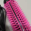 REVLON Silicone Bristle Heated Hair Styling Brush | Fast, Long Lasting Volume for Easy Styling | 1" Barrel for Full Body and Smooth Styles (Black/Pink)