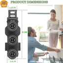 WD12X22801 Dishwasher Rack Bracket with 3 Wheels for GE Haier Dishwasher Roller Wheels - Replace AP6032529 4466609 PS11762946 WD12X10448 WD12X22599 (2 PACK