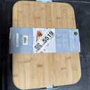 CoreHome Bamboo Charcuterie Board With Lid, 5 Sections, 14.5" x 11.3"