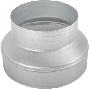 Duct Reducter 8 to 6 Air Ducting Reducer Increaser Air Duct Adapter or Round Metal Pipe Reducer for Bathroom Kitchen Ventilation Systems (Silver)